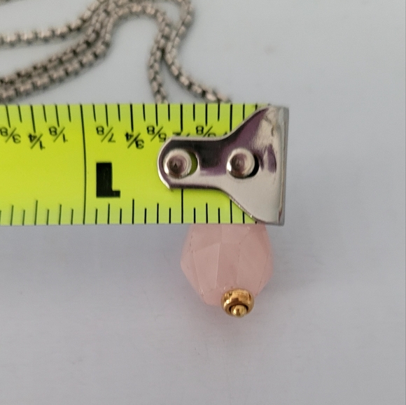 David Yurman Two-Tone Chain w/ Rise Quartz Pendant Necklace - Picture 7 of 9